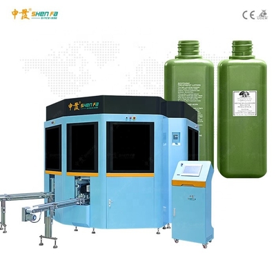 Máquina de impressão automática da tela de seda da cor do servo quatro do CNC para garrafas plásticas