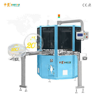 Máquina de impressão automática plana da tela para a caixa 380V da fundação