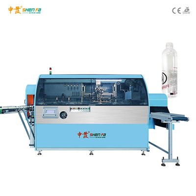 2 cores garrafa transparente máquina automática de serigrafia sobreimpressão