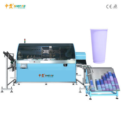 Máquina automática de impressão de tela de copos de plástico
