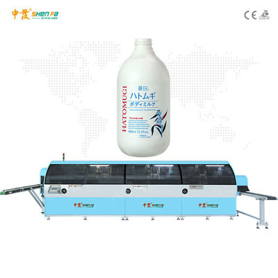 Máquina de impressão de tela automática de garrafa de shampoo 3 cores
