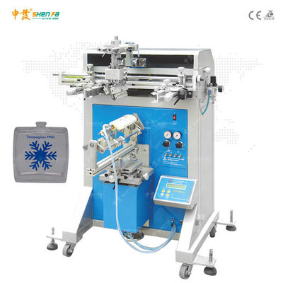 Máquina de impressão de tela de garrafas de vidro semiautomática