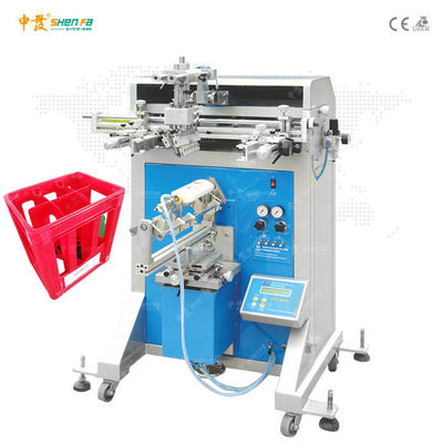 Máquina de impressão de tela semi-automática para caixas de plástico